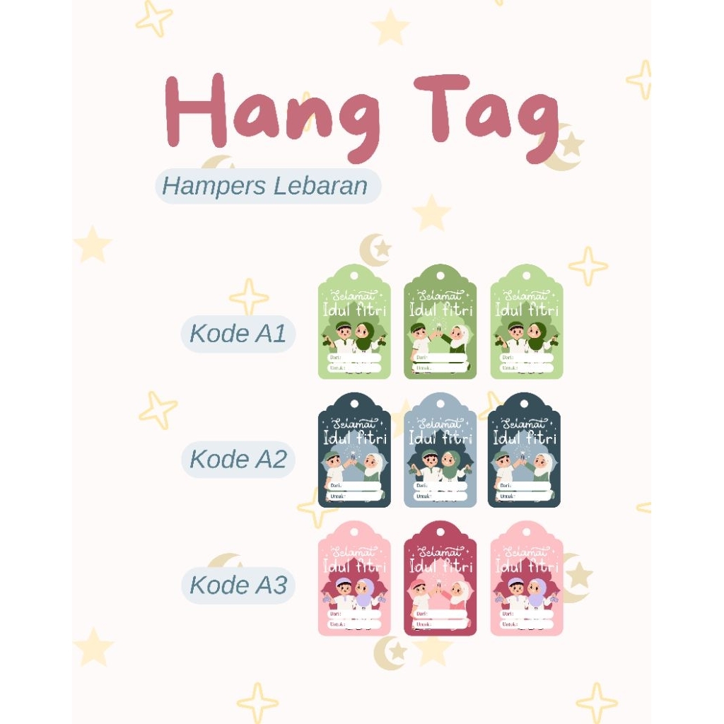 Hang tag hampers lebaran