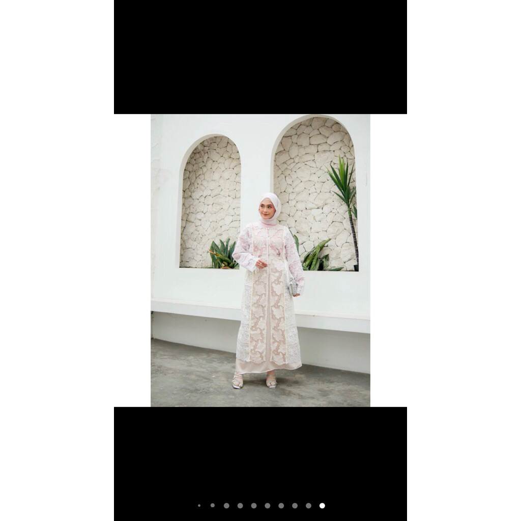 outer brukat napusha lace pink