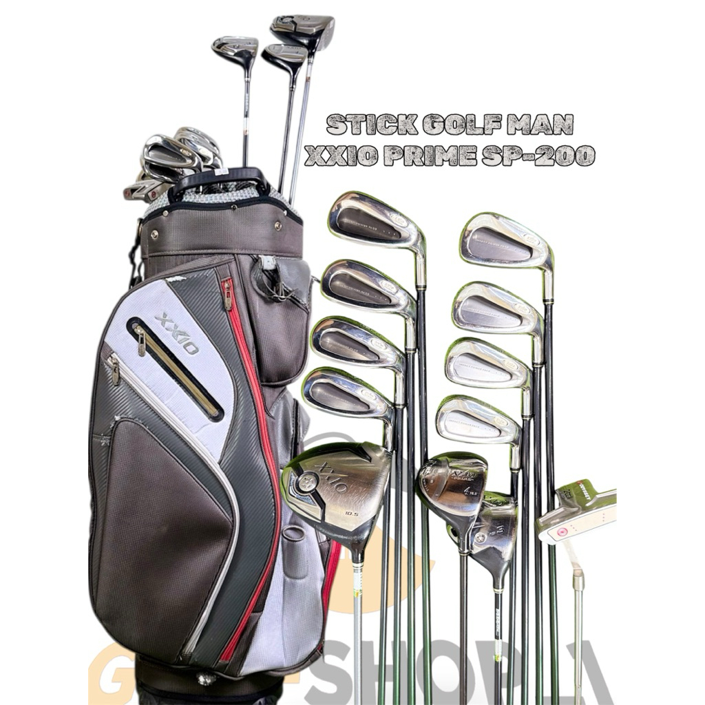 Stick Golf Man XXIO Prime SP-200 Shaft Graphite Second Original Fullset Bag Golf