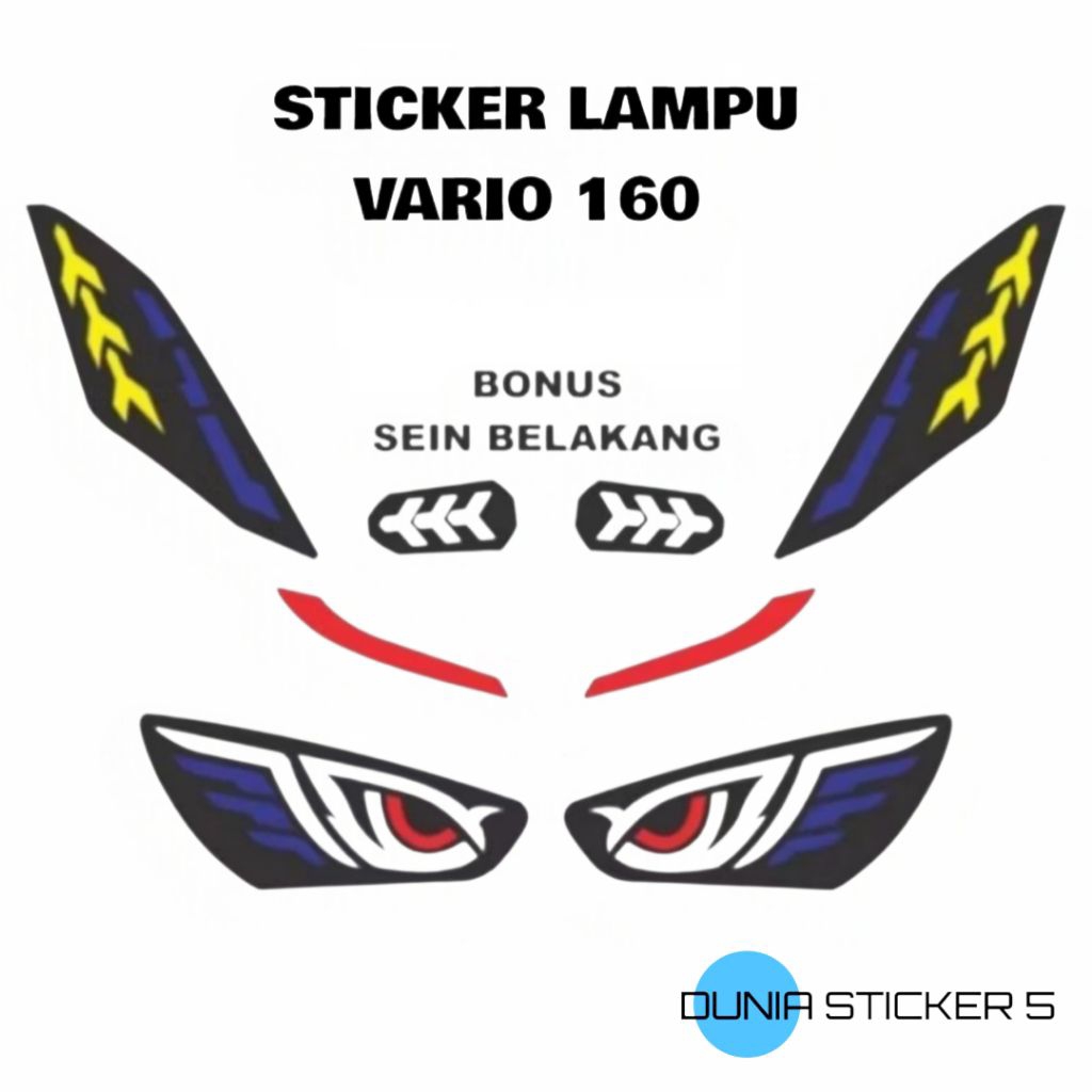 Sticker Lampu Alis VARIO NEW 160 tahun 2022 - 2023