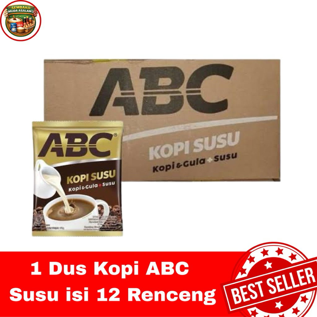Kopi ABC Susu 1 dus isi 12 renceng / Kopi Instan ABC Susu Creamy