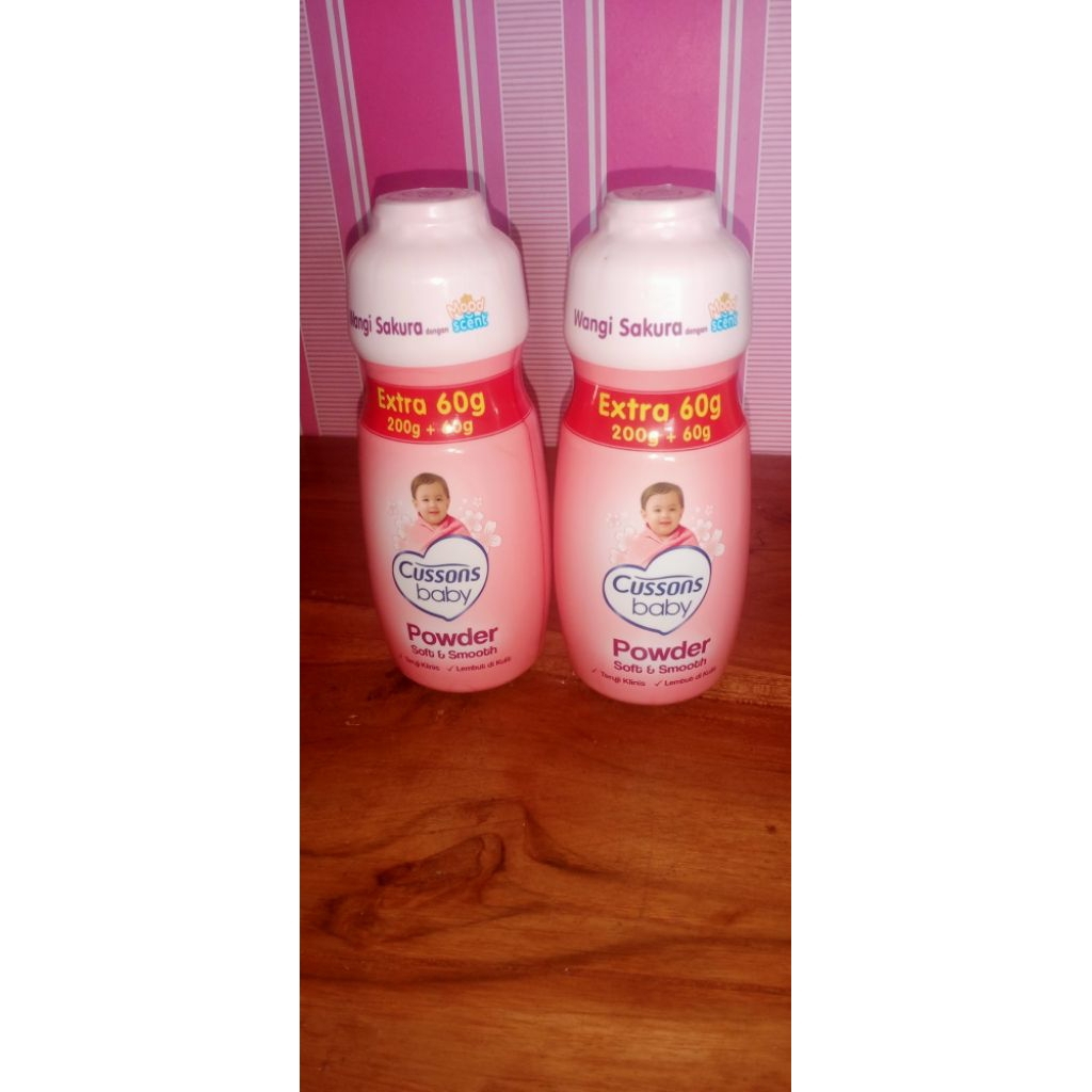 BEDAK BAYI CUSSONS BABY 200GR+60GR