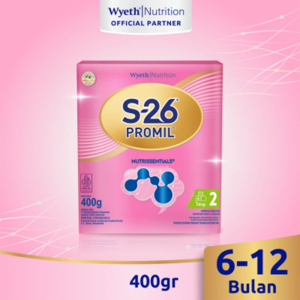 S-26 Promil Tahap 2 Susu Formula Bayi 6-12 Bulan 400 g