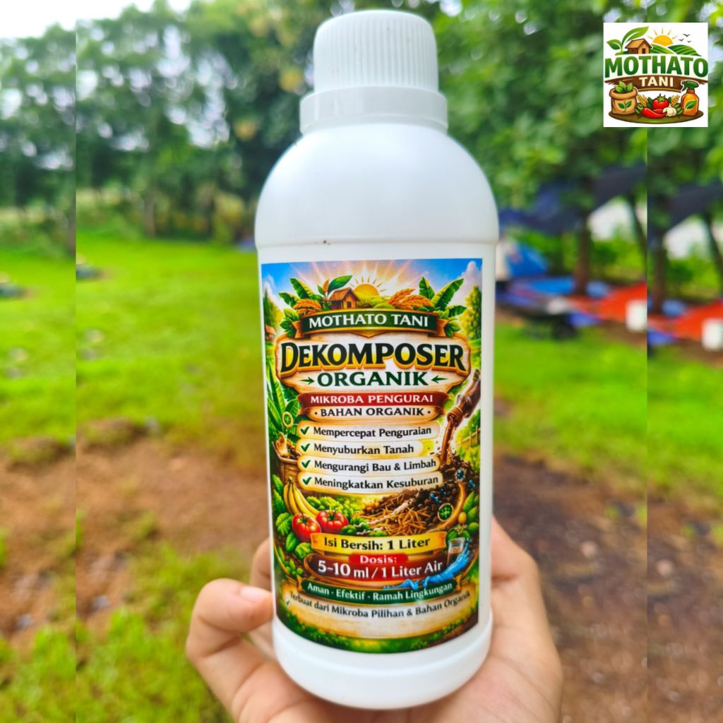 Dekomposer Organik MOTHATO TANI – Mikroba Pengurai Bahan Organik – Percepat Kompos, Kurangi Bau, Sub