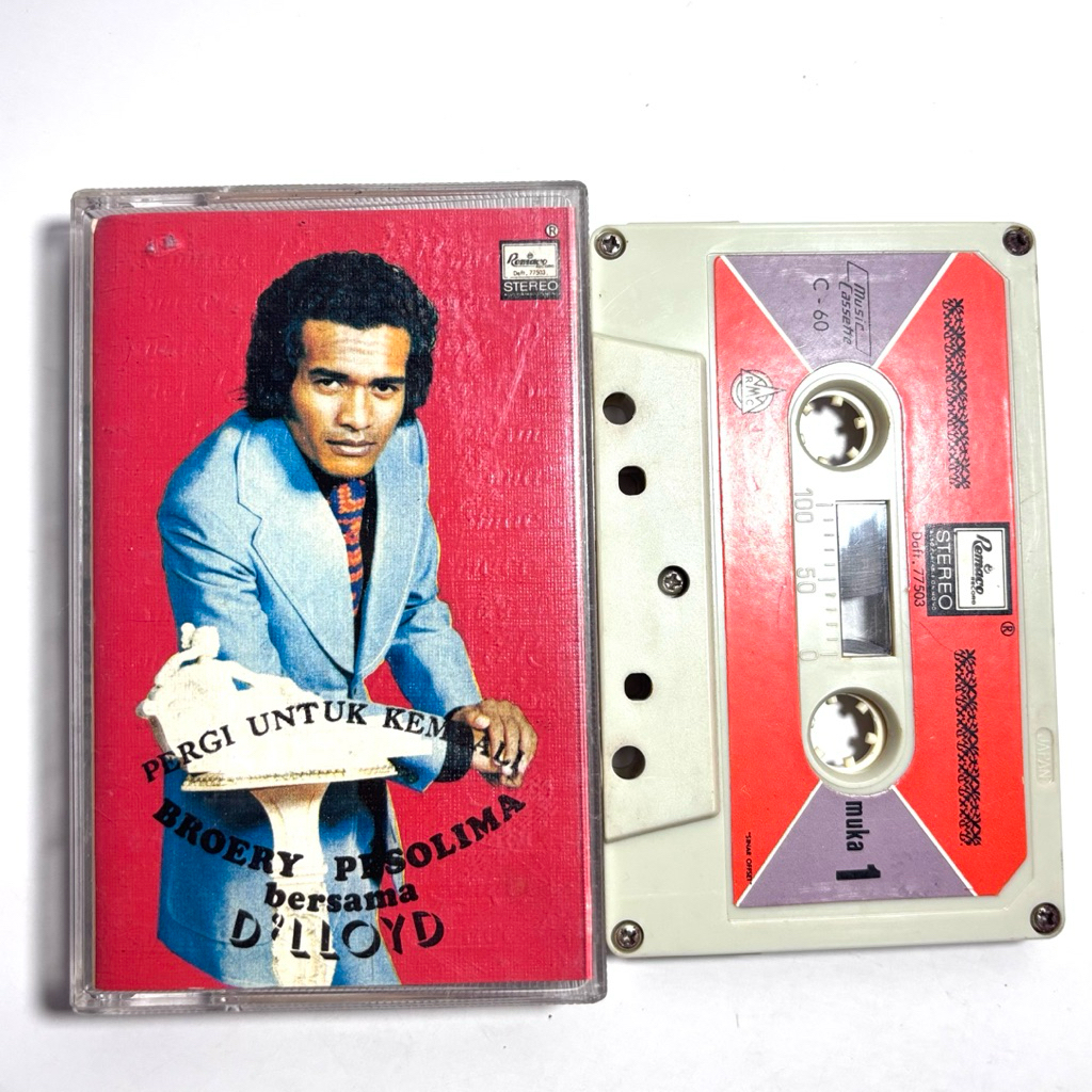 Kaset Pita Broery Pesolima bersama d'lloyd Pergi untuk Kembali / Pop Indonesia / Pop Jadul / Remaco