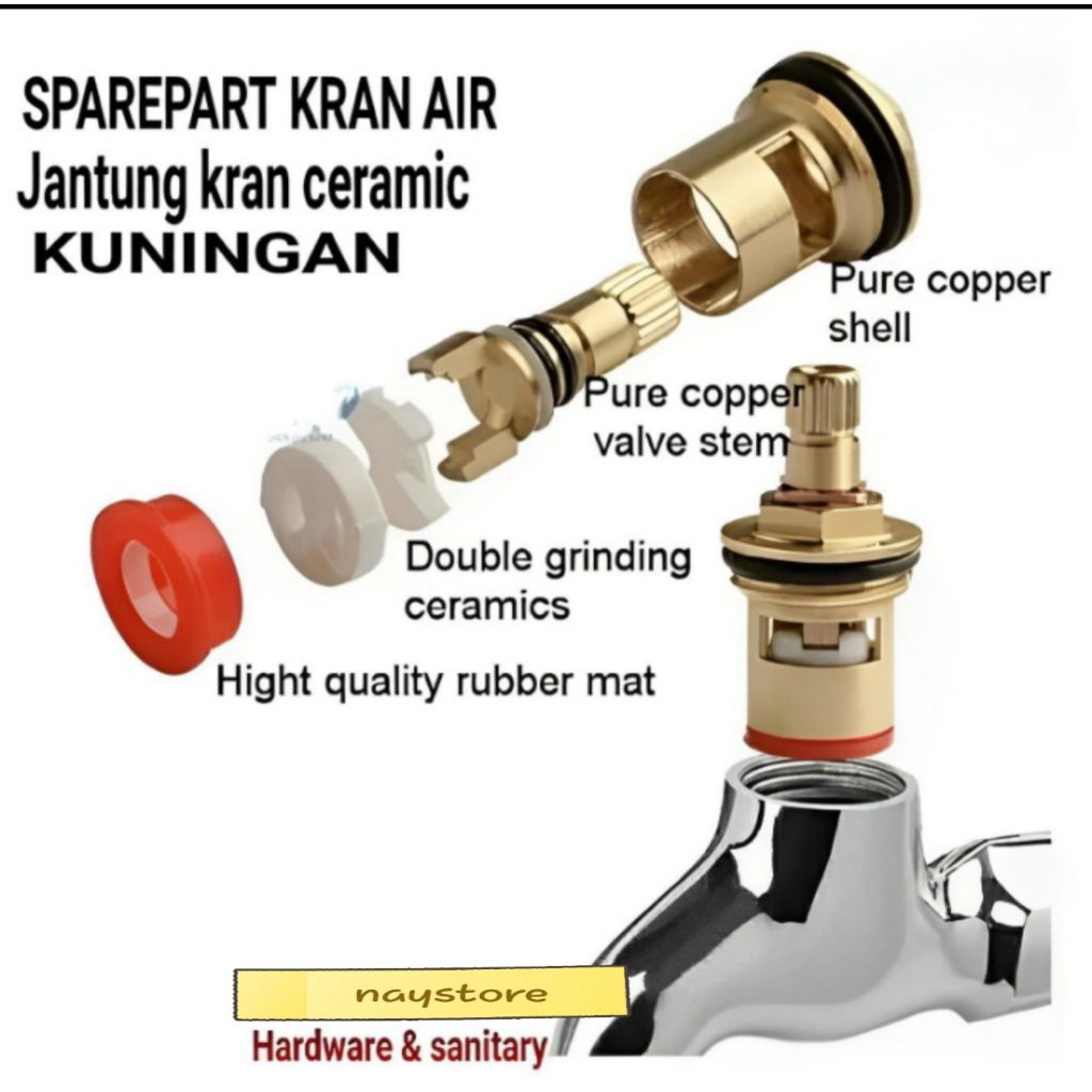 jantung kran air/sperpart ceramik kran air Kuningan