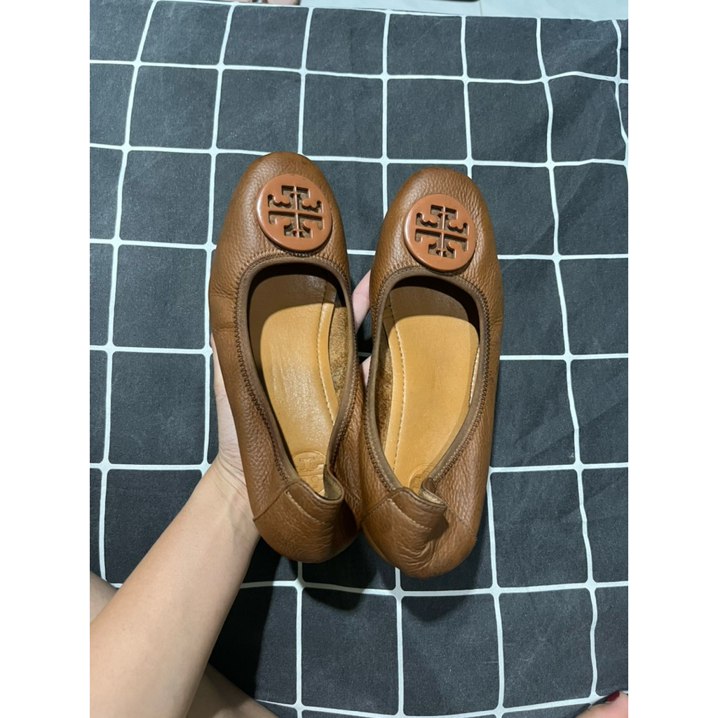 Sepatu Flatshoes Tory Burch 2022 Size 38 Original Kulit Asli Preloved Second