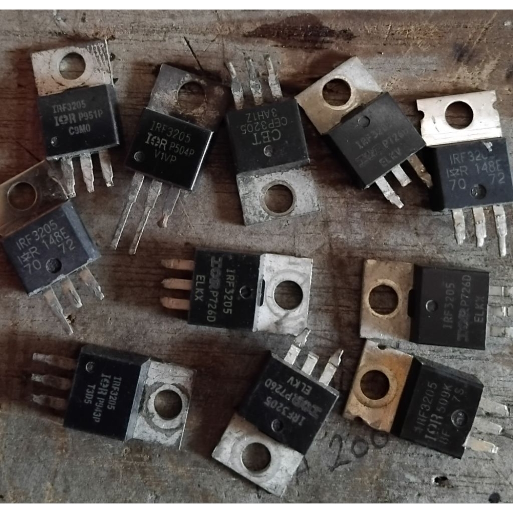 mosfet irf3205 3205 110a/55v minus kaki pendek cabutan original