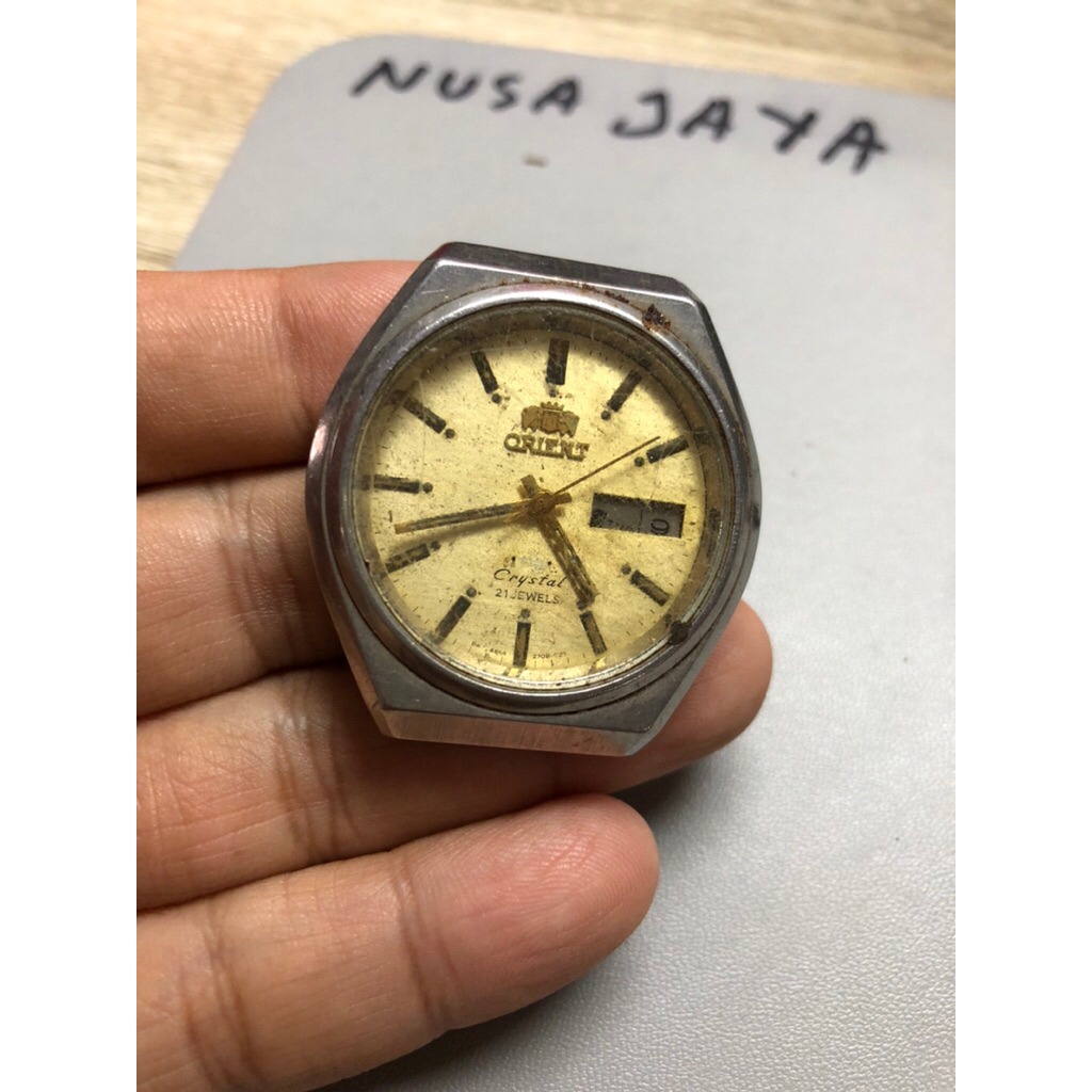 part jam orient otomatis klasik bodi jam tangan orien dan mesin