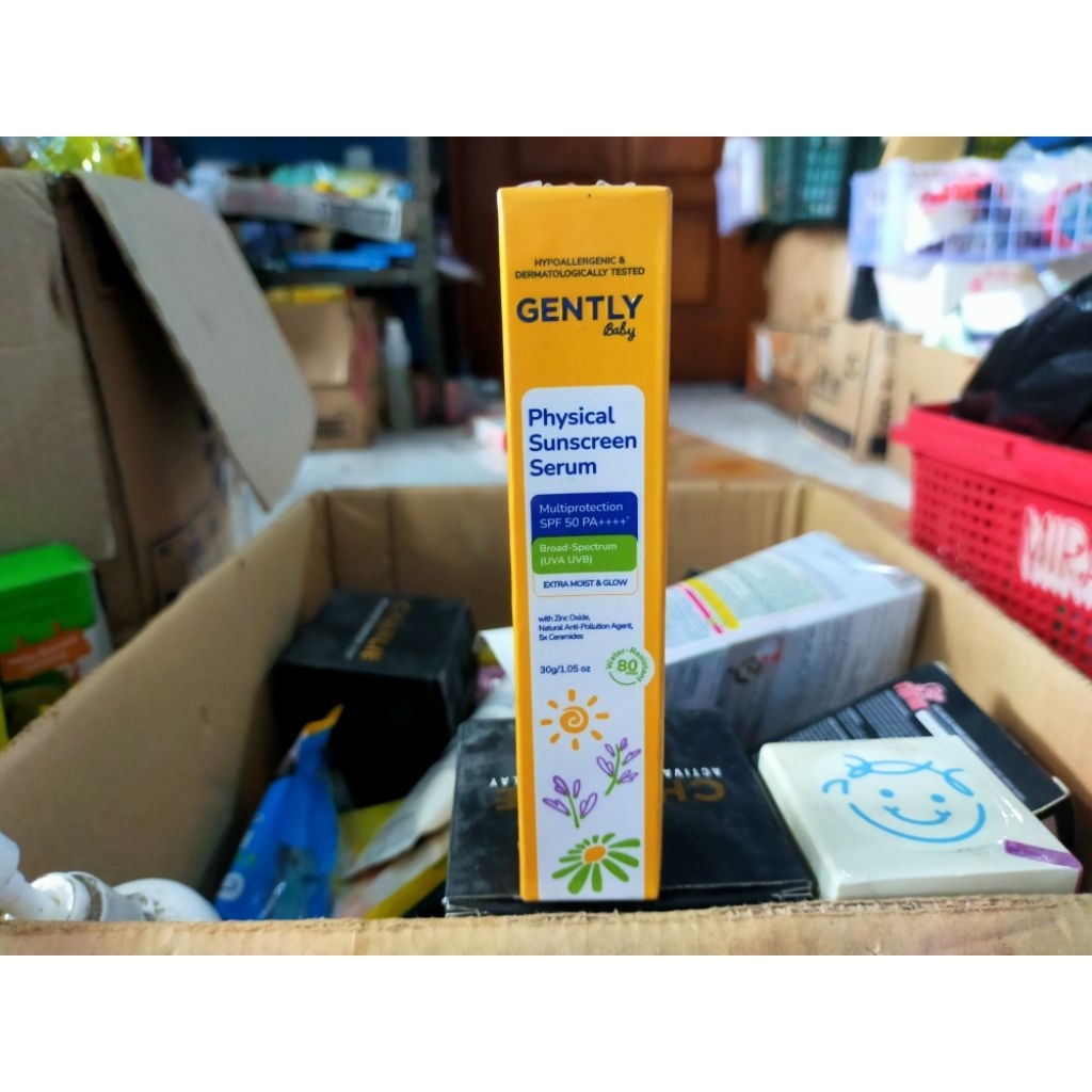 Gently Baby Physical Sunscreen Serum SPF 50 PA++ 30gr REJECT KEMASAN