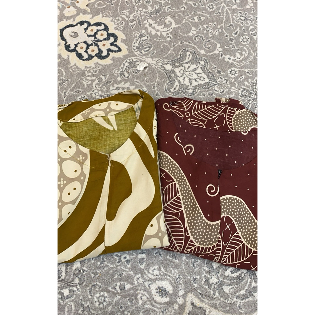 BUNDLING 2 DASTER PAYUNG (Nisma Mustard+Nabila Maroon) || By Camellia Boutique 99