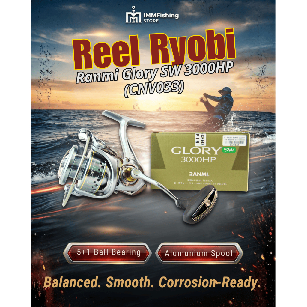 REEL RYOBI RANMI GLORY SW 3000HP | Alat Gulungan