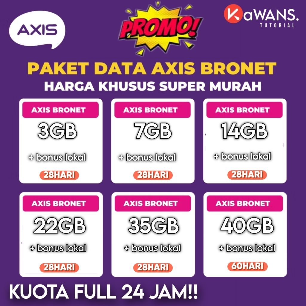 paket kuota internet axis aigo bronet termurah