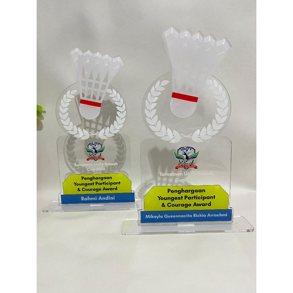 Plakat Badminton Plakat Bulutangkis Piala Badminton Piala Bulutangkis Akrilik