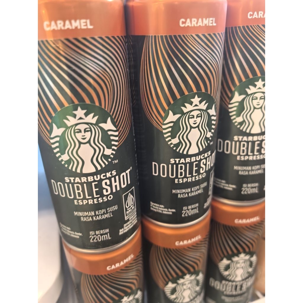 MINUMAN STARBUCK DOUBLESHOT CARAMEL LATTE. STARBUCK CARAMEL LATTE. MINUMAN STARBUCK KALENG. STARBUCK