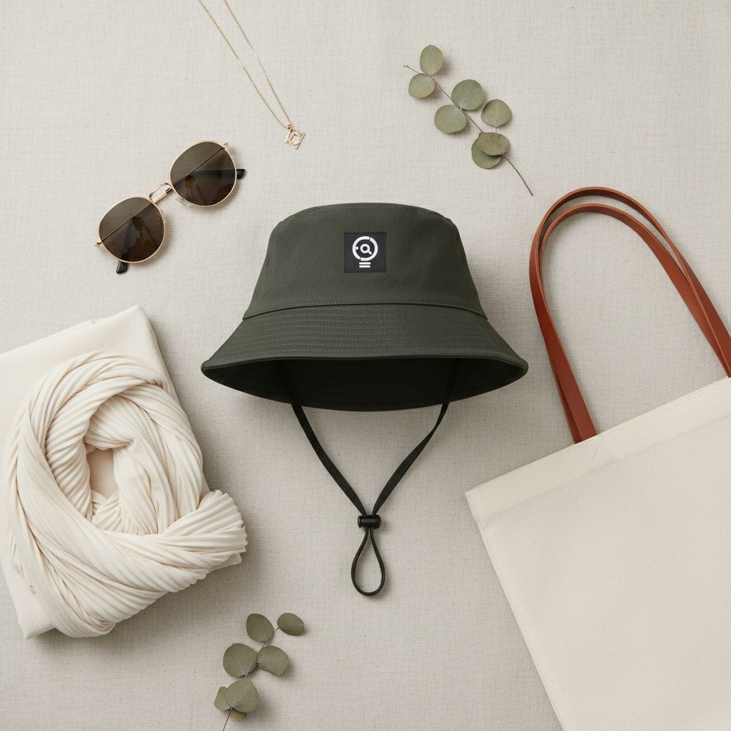 Topi Tali Bucket Hat Jungle Hunter Hat Mancing Pria Wanita Terlaris Mancing Outdoor Dewasa