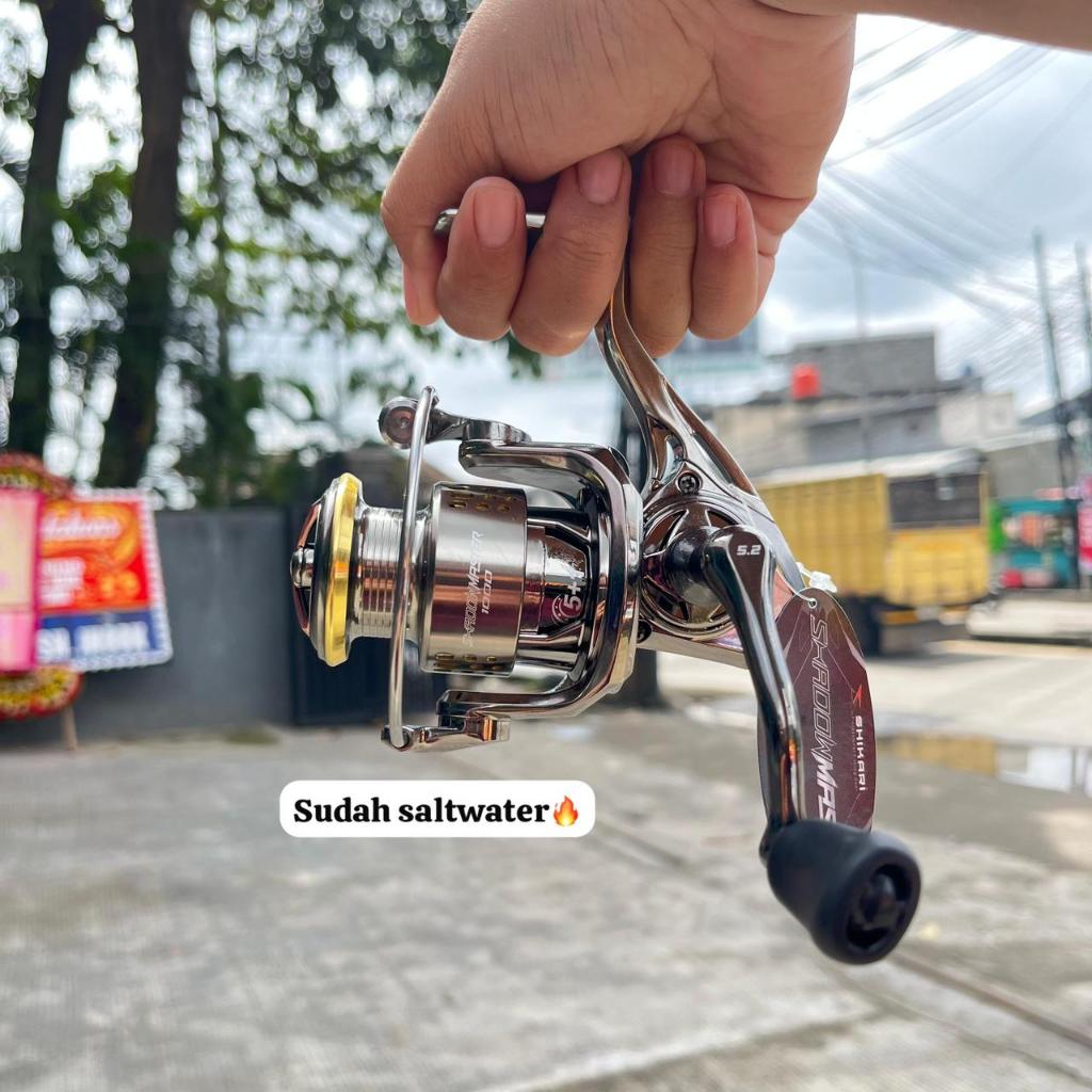 Reel Spinning SHIKARI SHADOW MASTER Sudah Power Handle Dan Salt Water Dilengkapi Dengan Reel Body Al