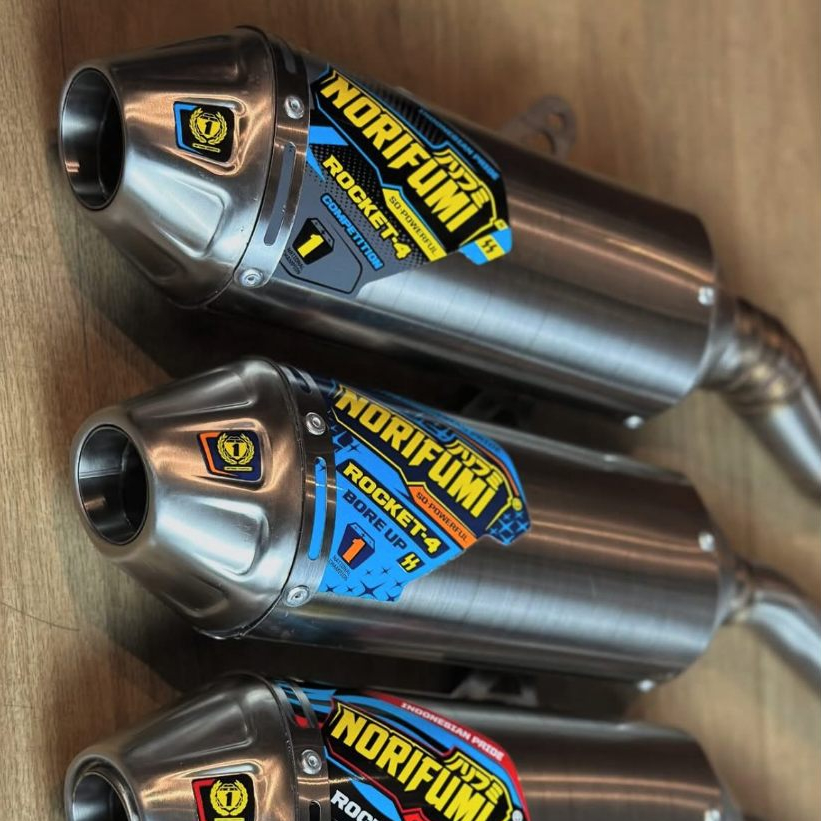 knalpot Norifumi Rocket4 kompetisi CRF KLX 150