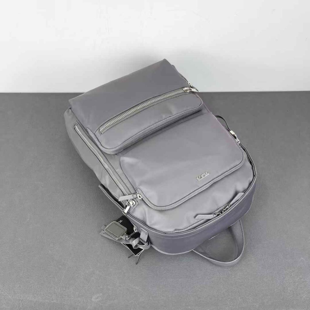 tas ransel Nylon grey backpack nylon wanita