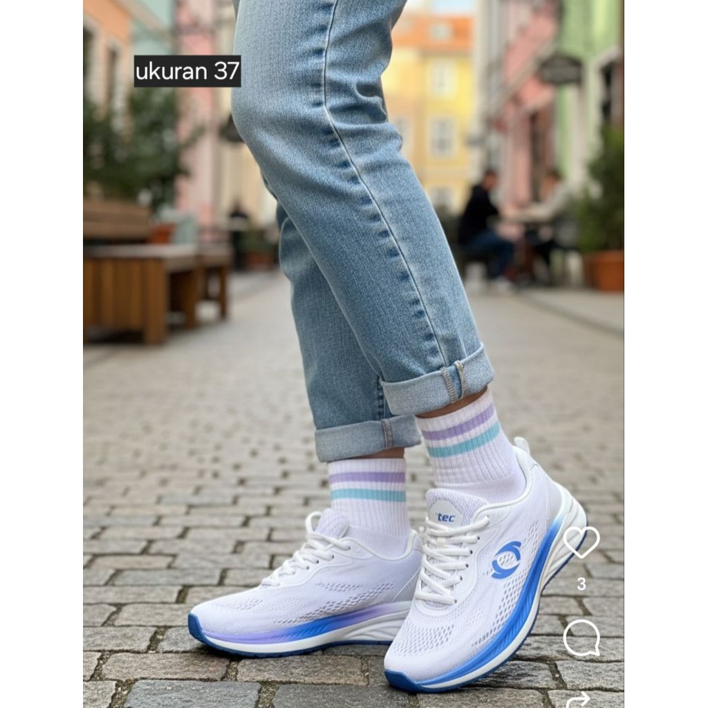 sepatu astec women original astec cewek runing slipins ori