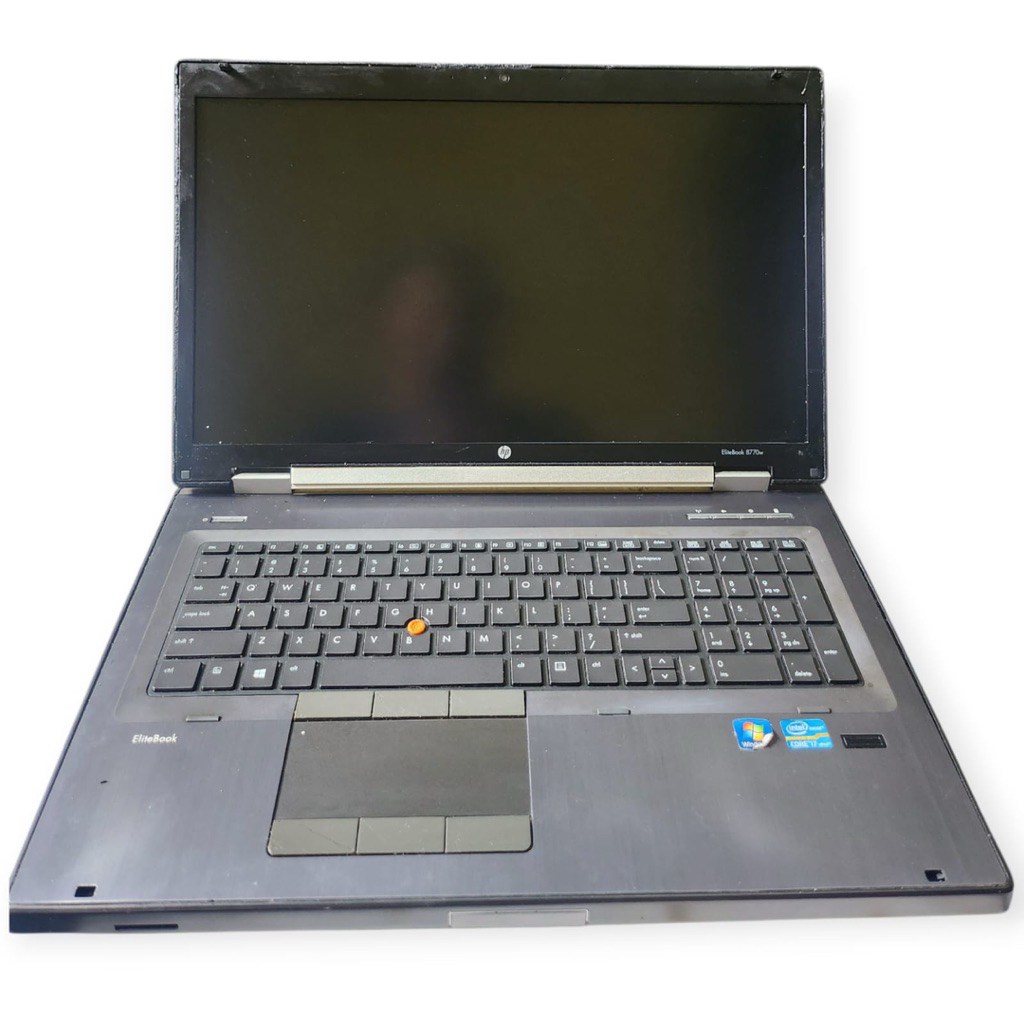 laptop HP EliteBook 8770w Core i7-3720QM Tanpa Ram/HDD Minus Keyboard
