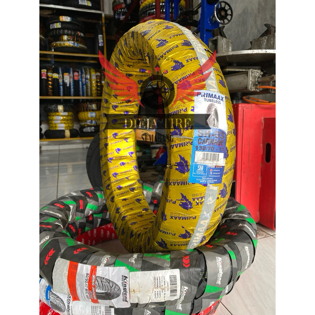 BAN MOTOR PRIMAAX SK-03 UKURAN 130/70 RING 17 TUBELES COCOK UNTUK MOTOR CBR150 / CBR150R / R15