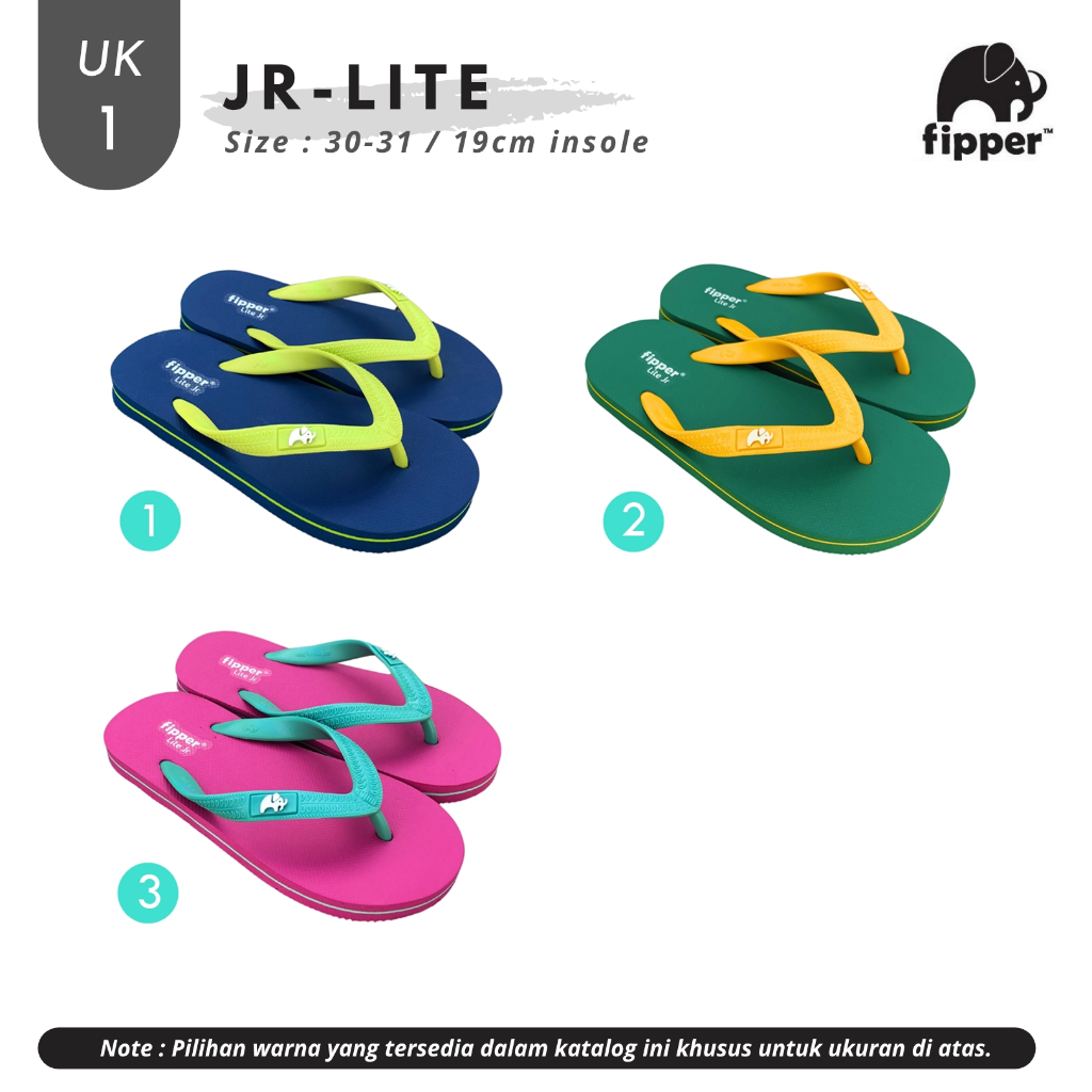 Fipper Junior Lite / Sandal Jepit Anak / Fipper Anak UK 1 (size 30-31)