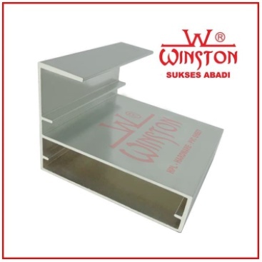 Frame Edging Handle Pintu Panel FHL128 Alumunium Silver