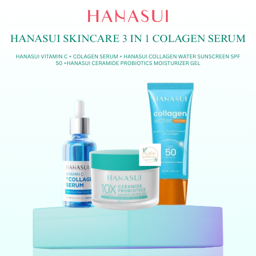 Hanasui Paket Skincare 3 IN 1-Untuk Kulit Kusam, Belang & Flek Hitam