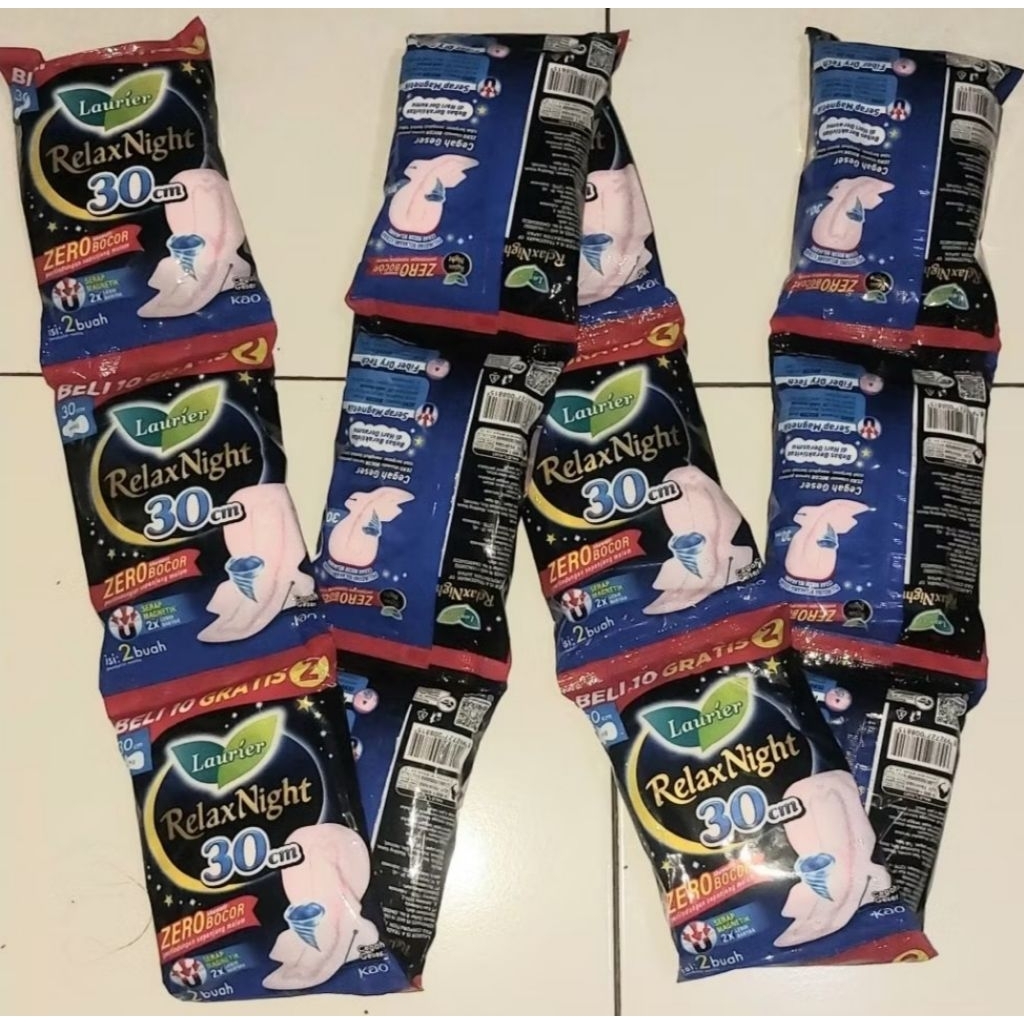 Laurier Relax Night 30 cm isi 2 renceng 10+2