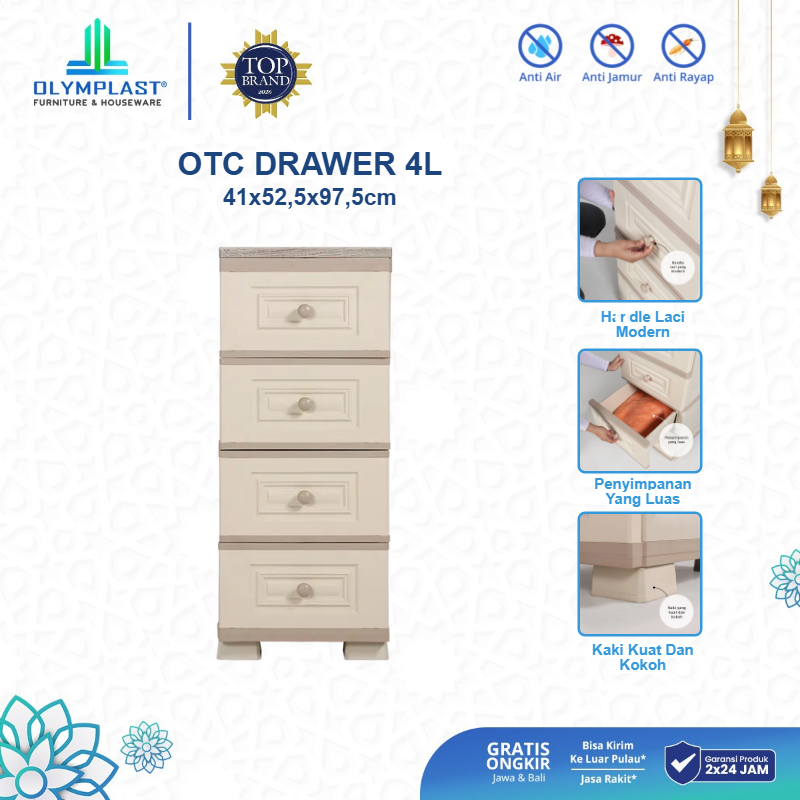 Olymplast Drawer Cabinet - Laci Penyimpanan - Lemari Pakaian / OTC Drawer