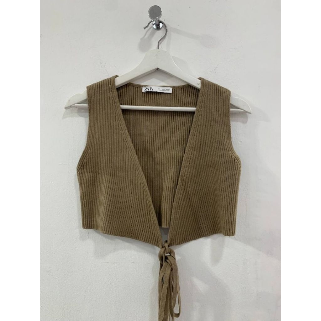 ZARA Crop Knit Vest
