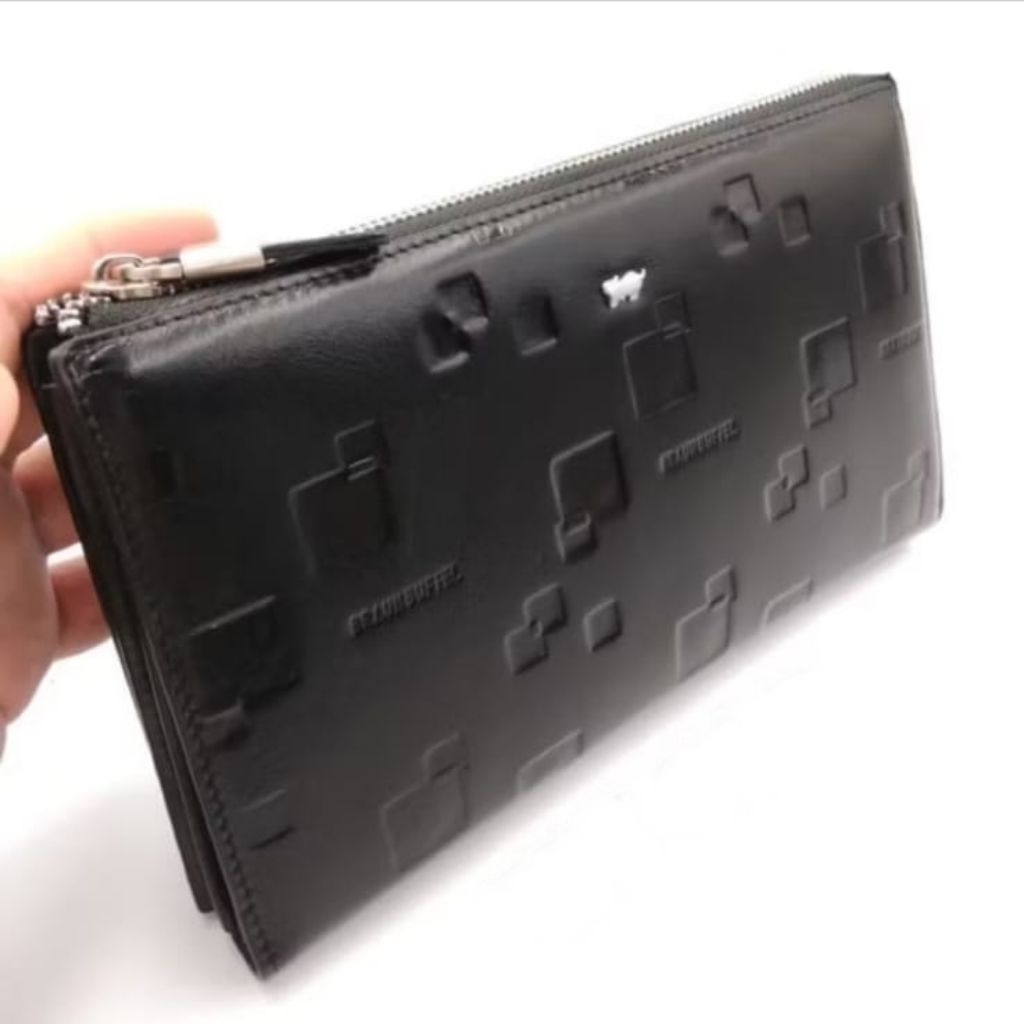 HANDBAG TAS TANGAN CLUTCH BRAUN BUFFEL