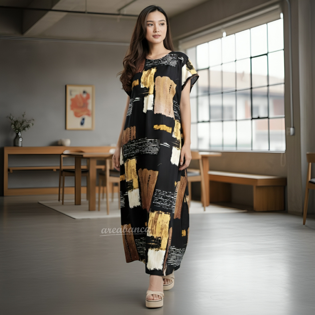 Daster Panjang Busui Semata Kaki Non Ruffle