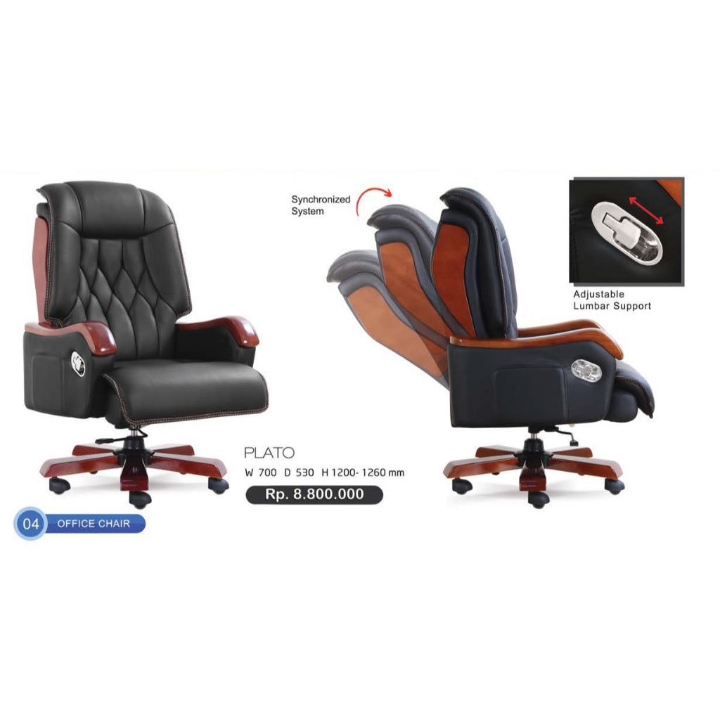 Kursi Kerja Kursi Direktur INDACHI PLATO Molek Furniture