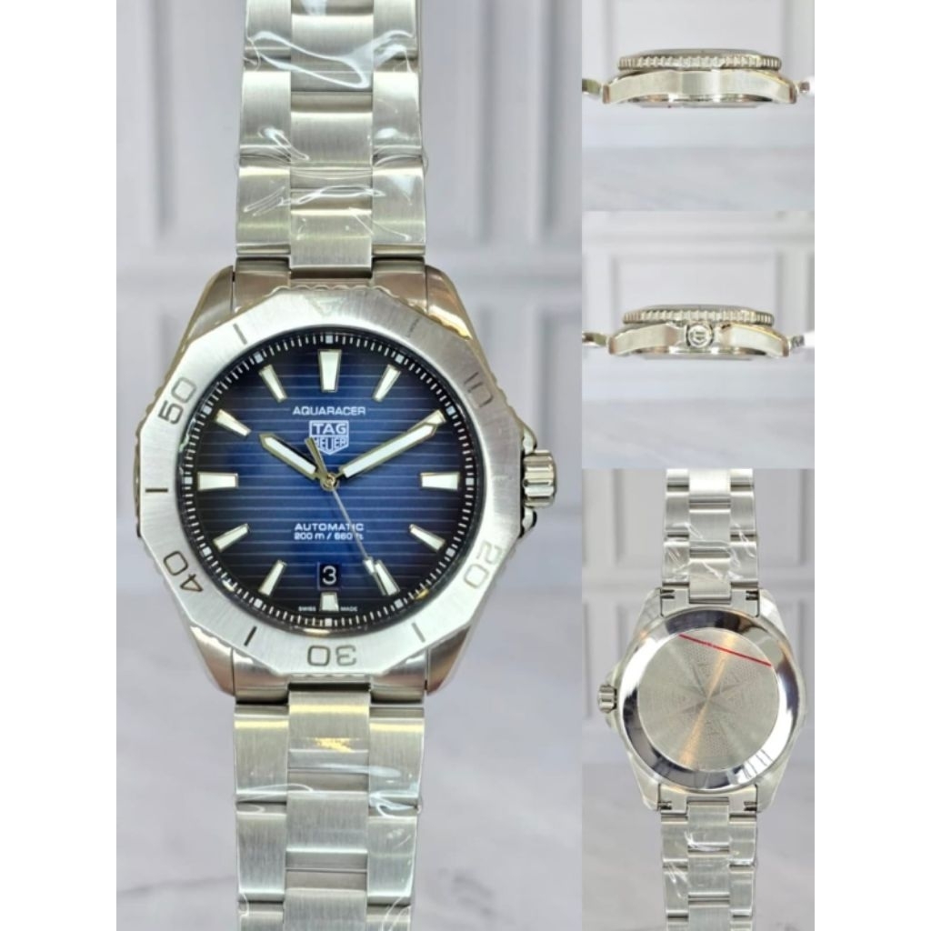 Jam tangan pria TH Automatic 40MM Aquaracer Profesional Stainless Japan