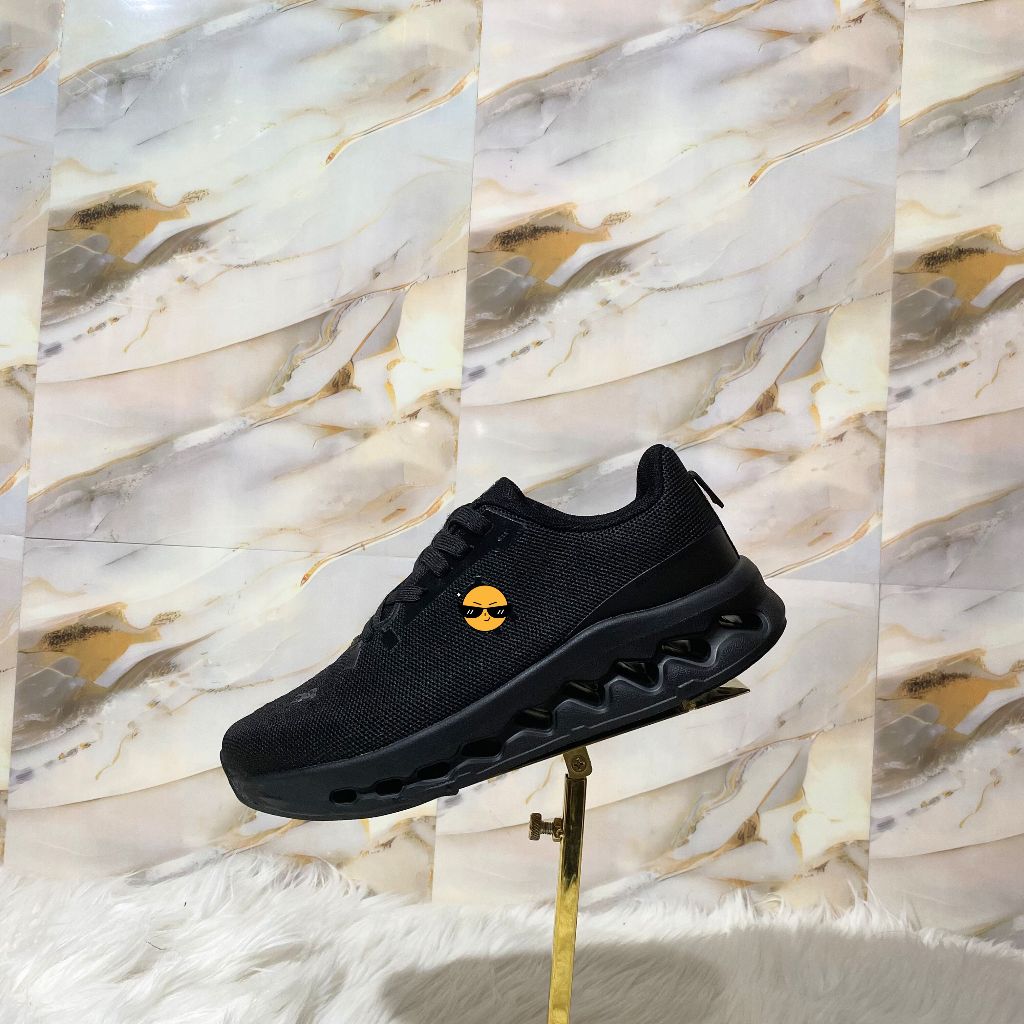 SON5 Sepatu Itali Pria Sport Full Black