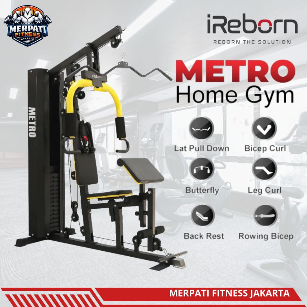 MERPATI FITNESS - Alat Fitness Home Gym 1sisi Metro iReborn