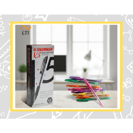 PAKET MURAH SNOWMAN BALLPOINT V5 1 LUSIN DAN SNOWMAN PULPEN V2 R LUSIN