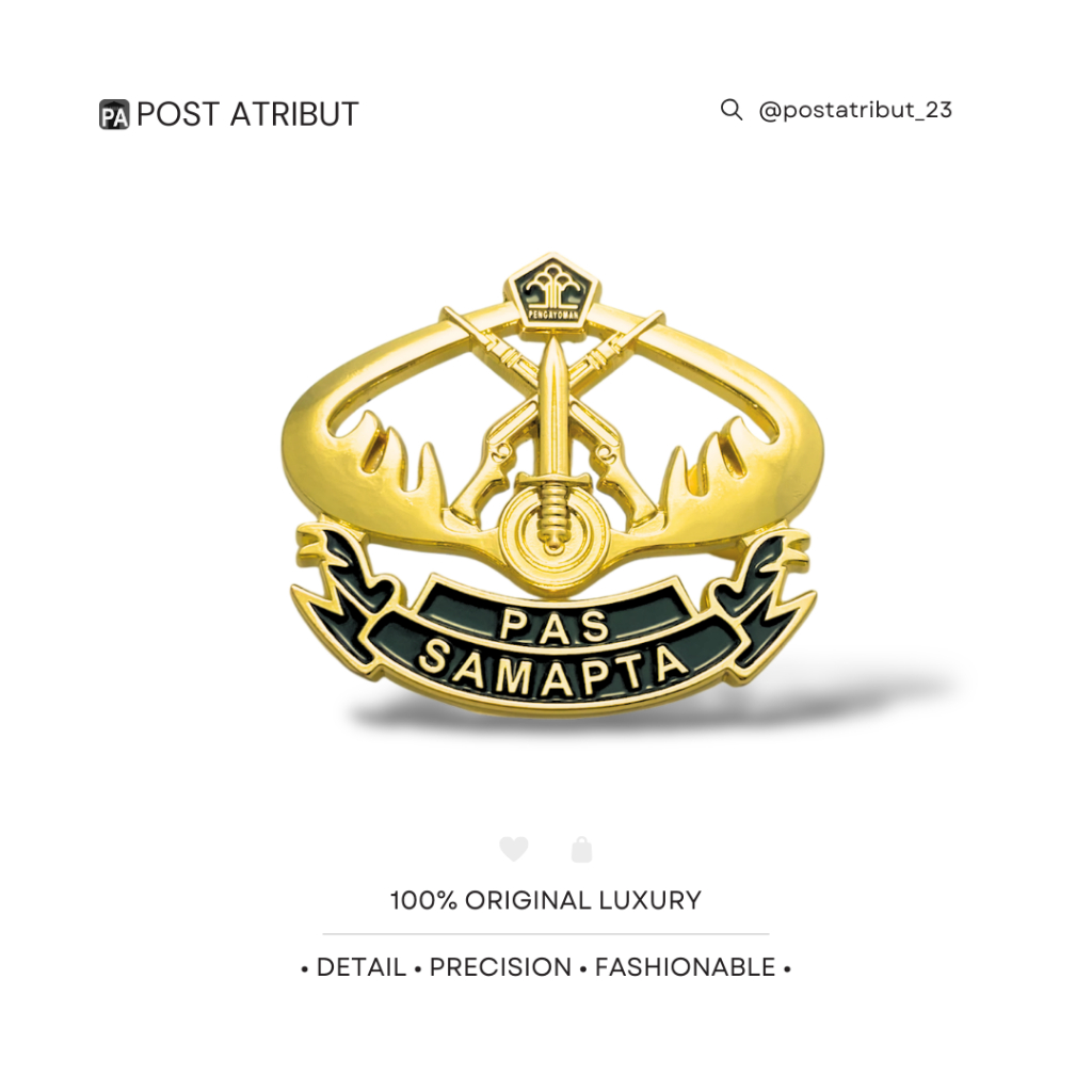 LARIS 100% LUXURY BREVET SAMAPTA PAS KUMHAM / ATRIBUT KEMENKUMHAM / PDH DAN PDU PENGAYOMAN / PIN DAN