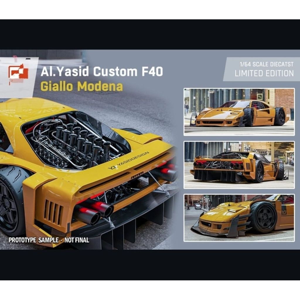 DCM FERRARI F40 YASID YELLOW