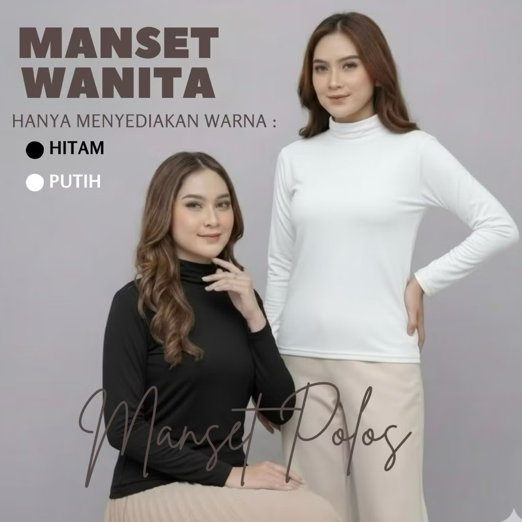 Manset Wanita Polos - Manset Wanita Polos Hitam - Manset Wanita Polos Putih - Manset Wanita Jumbo Sp