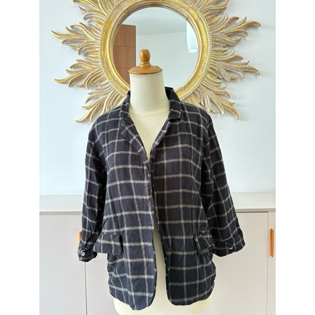 semi blazer flanel