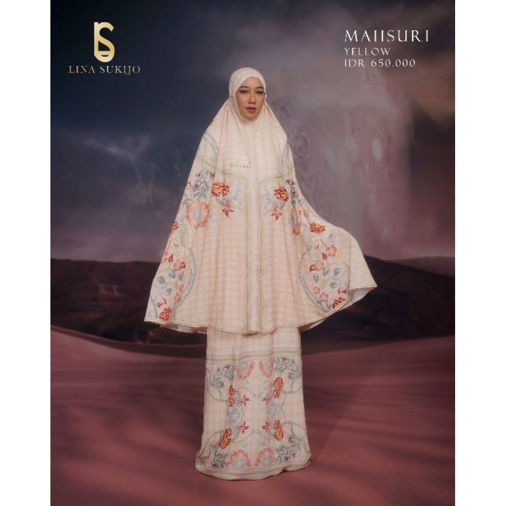 MUKENA TRAVEL MAHSURI YELLOW by LINA SUKIJO