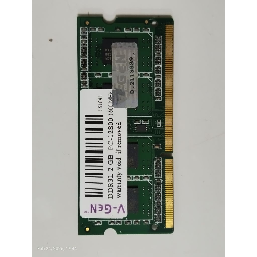 VGEN RAM DDR3L 2GB PC12800