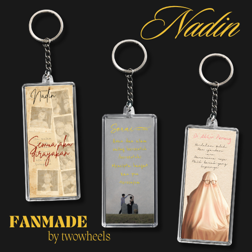 GANTUNGAN KUNCI NADIN AMIZAH/KEYCHAIN AKRILIK/FANMADE NADIN AMIZAH