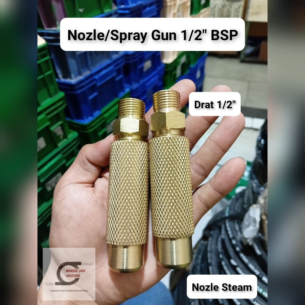 Nozle/Gun Spray Drat 1/2" BSP (Untuk Steam High Pressure)