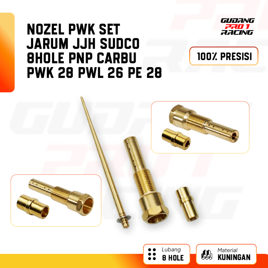 NOZEL PWK SET JARUM JJH SET SUDCO 8 18 30 HOLE LOBANG PNP CARBU PWK 28 PWL 26 PE 28