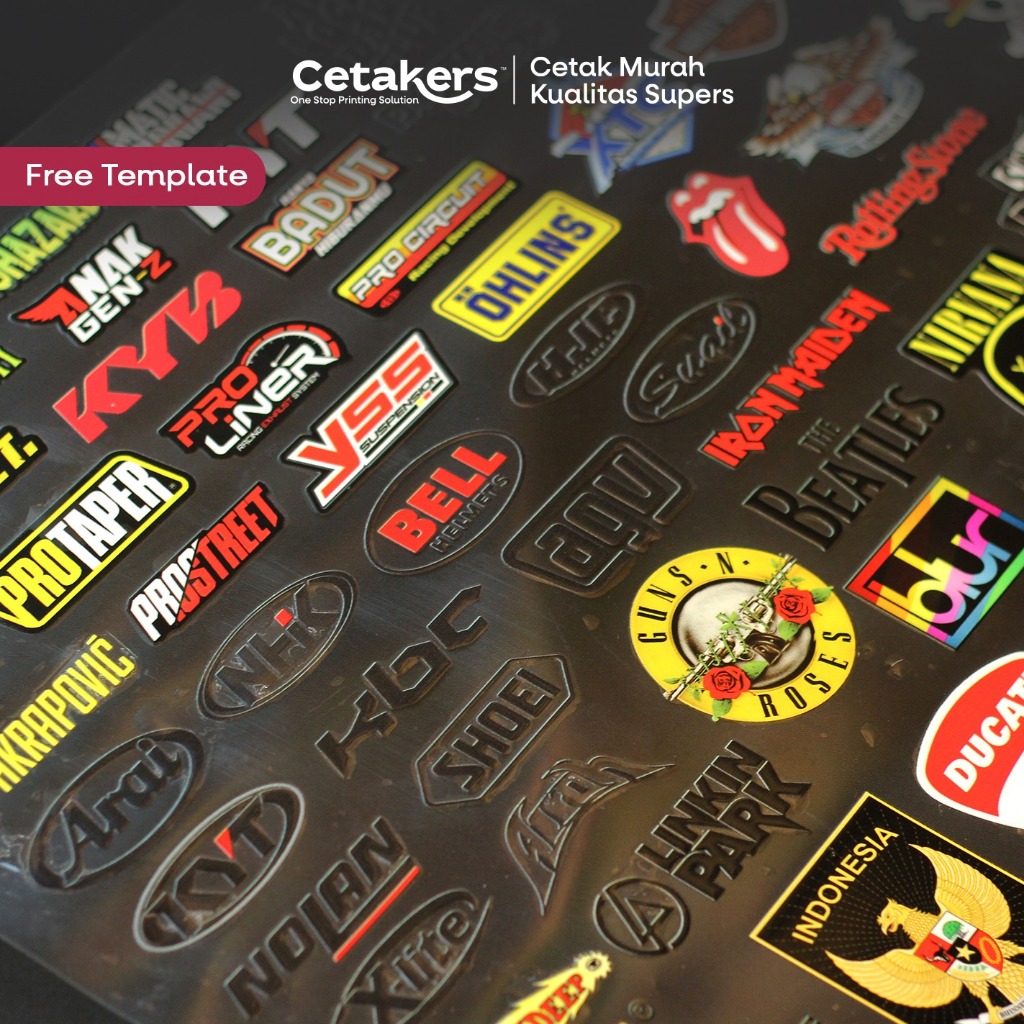 Stiker UV DTF | Costum A3