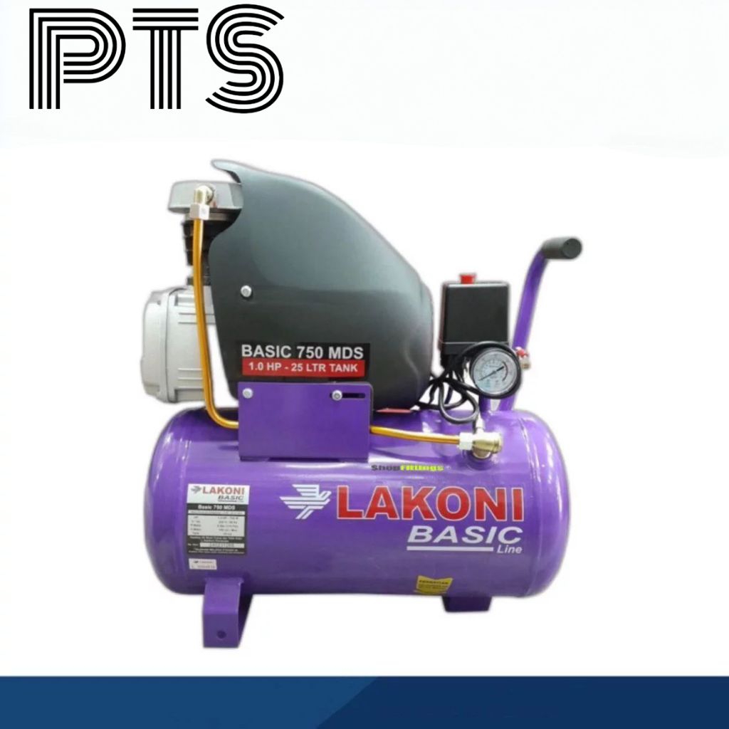 Kompresor 1 HP Basic 750 MDS (25 Liter) Merk Lakoni
